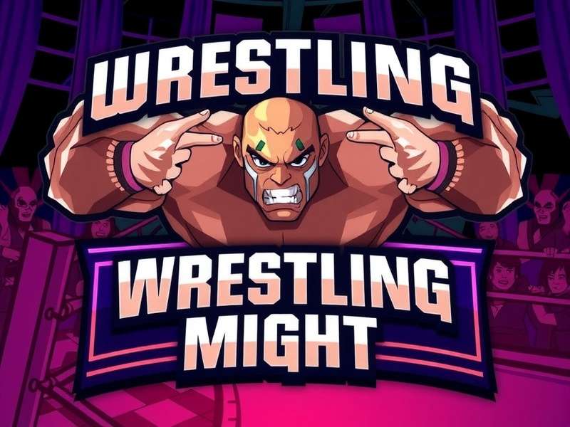 Wrestling Might Official Game Artwork Wrestling Might Game Banner